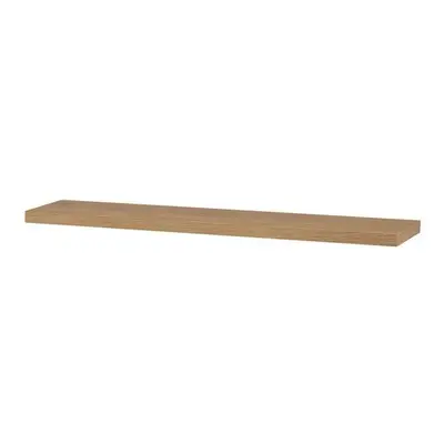 Autronic P-002 DUB Polička nástěnná 120 cm, MDF, 3D dekor přírodní dub, baleno v ochranné fólii