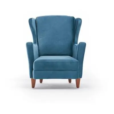 Atelier del Sofa Wing Chair Lola Berjer Turquoise