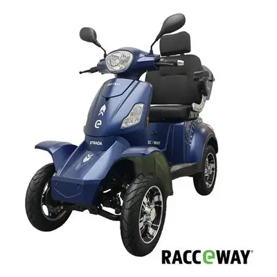 Elektrický čtyřkolový vozík RACCEWAY STRADA ELECTRIC SCOOTER, modrý lesk