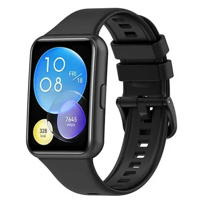 4wrist Silikonový řemínek pro Huawei Watch FIT 2 Active - Black