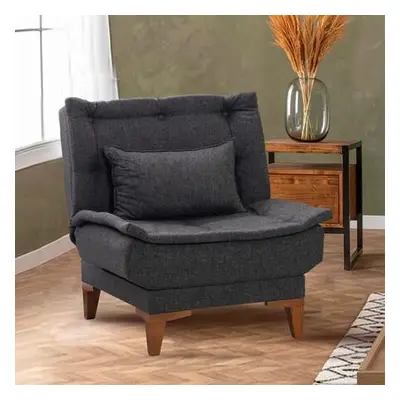 Atelier del Sofa Wing Chair Santo - Anthracite