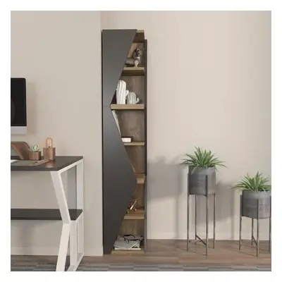 Hanah Home Bookshelf Arrow - Black, Walnut BlackWalnut