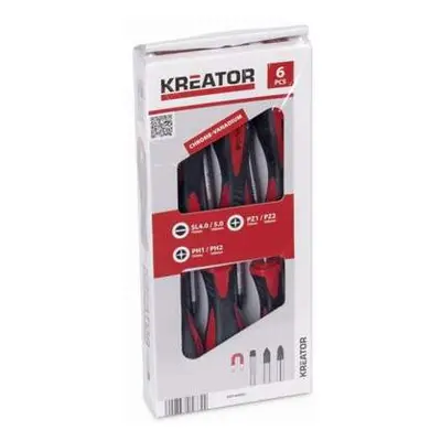 KREATOR KRT400001 Sada šroubováků 6dílná PL/PH/PZ