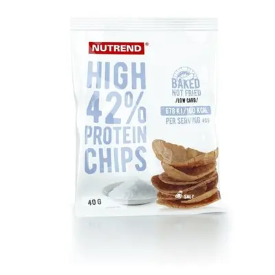 Nutrend HIGH PROTEIN CHIPS 6x 40 g, sůl