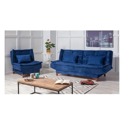 Atelier del Sofa Sofa-Bed Set Kelebek-TKM06 0201 Dark Blue