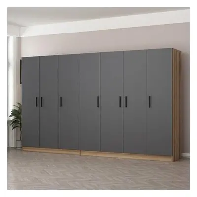 Hanah Home Wardrobe Kale - 7513 Anthracite