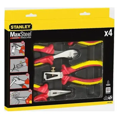 STANLEY 4-84-489 Sada kleští 4dílná VDE 1000V MaxSteel