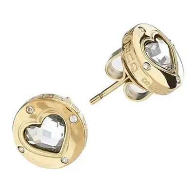 Guess Romantické pozlacené náušnice Rolling Hearts JUBE03349JWYGT/U