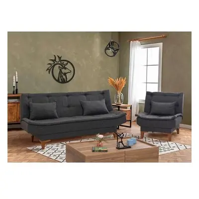 Atelier del Sofa Sofa-Bed Set Santo-TKM01-1053 Anthracite