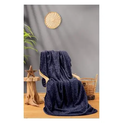 L'essentiel Maison Double Blanket Emboss - Dark Blue