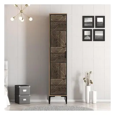 Hanah Home Wardrobe Kumsal P - Walnut, Anthracite WalnutAnthracite