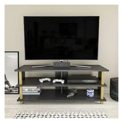 Hanah Home TV Stand Pueblo - Gold, Anthracite GoldAnthracite