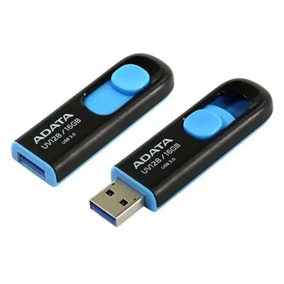 ADATA DashDrive UV128 64GB / USB 3.1 / černo-modrá, AUV128-64G-RBE