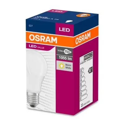 Ledvance LED E27 6,0W 2700K 470lm VALUE A40-klasik matná