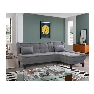 Atelier del Sofa Corner Sofa-Bed Santo-S - Dark Grey