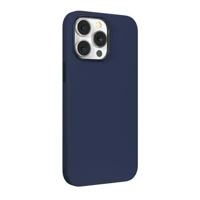 Devia kryt Nature Series Silicone Magnetic Case pre iPhone 14 Pro Max - Navy Blue