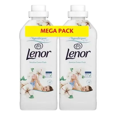 Lenor Aviváž Sensitive Cotton Fresh 74 PD, 2x 925 ml