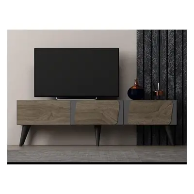 Hanah Home TV Stand Veas - Anthracite, Walnut AnthraciteWalnut