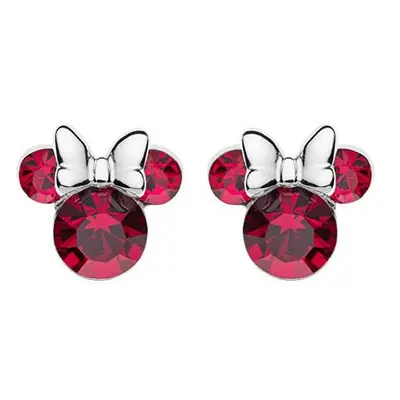 Disney Třpytivé stříbrné náušnice pecky Minnie Mouse ES00028SJUYL.CS