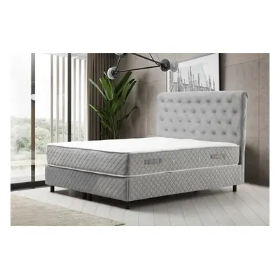 Hanah Home Single Bed Base & Headboard Sonata 120 x 200 - Grey