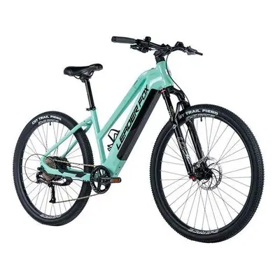 Leader Fox E-BIKE 28" SANDY GENT 19"-2, BLACK MATT/GREEN+GREY (REAR MOTOR), vel. 19"