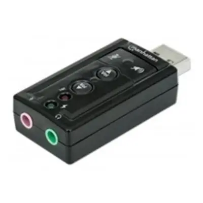 Manhattan Sound card Hi-Speed USB virtual 3D 7.1 with volume control, 152341