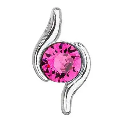 Evolution Group Stříbrný přívěsek se Swarovski krystalem růžový 34261.3 fuchsia