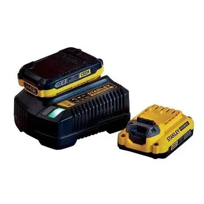 STANLEY SFMCB12D2-QW Set 2x akumulátor 20V 2,0Ah + nabíječka 2,0A SFM