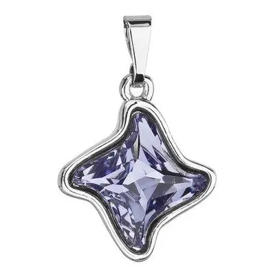 Evolution Group Přívěsek bižuterie se Swarovski krystaly modrá hvězdička 54034.3 tanzanite