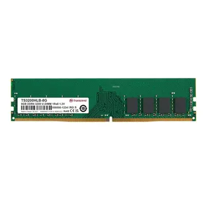 Transcend paměť 8GB DDR4 3200 U-DIMM 2Rx8 1Gx8 CL22 1.2V, TS3200HLB-8G