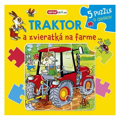 Traktor a zvieratká na farme