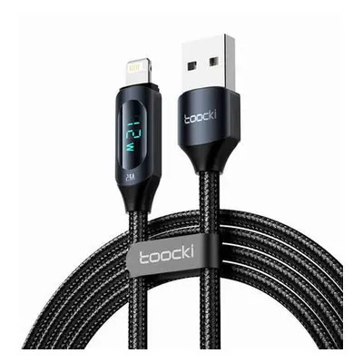 Toocki Nabíjecí kabel USB A-L, 1 m, 12 W (černý)