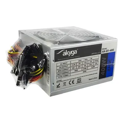 Akyga ATX Zdroj 400W Basic ventiláror 120mm P4 3xSATA, AK-B1-400