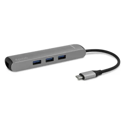 Epico USB-C hub slim Silver