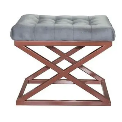 Atelier del Sofa Pouffe Capraz - Copper, Grey CopperGrey