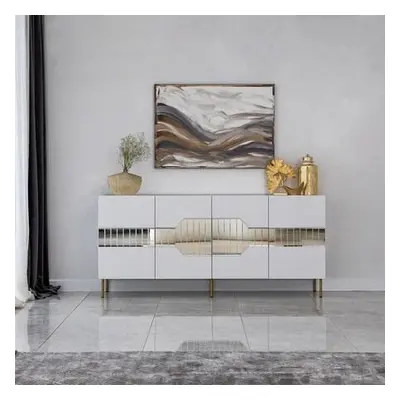 Hanah Home Console Milan - White, Gold WhiteGold