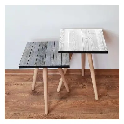 Hanah Home Nesting Table (2 Pieces) 2SHP449 - Grey GreyWhite