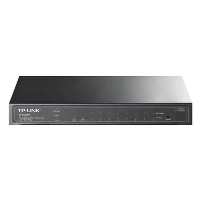 TP-Link TL-SG2210P JetStream 10portový gigabitový inteligentní switch JetStream s 8 porty PoE+, 