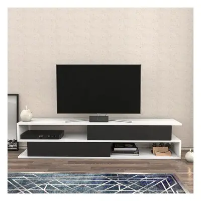 Hanah Home TV Stand Cortez - White, Anthracite WhiteAnthracite