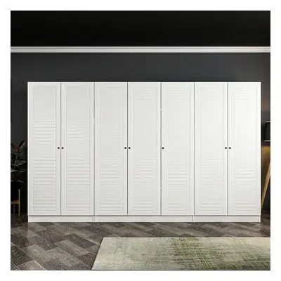 Hanah Home Wardrobe Kale Mebran - 8395 White