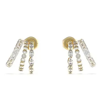 Guess Dámské pozlacené náušnice Crazy Earrings JUBE03307JWYGT/U