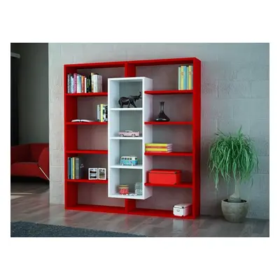 Hanah Home Bookshelf Ample - Red, White RedWhite