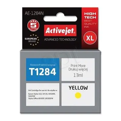 Atrament ActiveJet pre Epson T1284 Yellow 13 ml, AE-1284 / AE-1284N