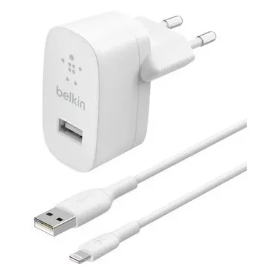 Belkin 12W USBA-A nabíječka + 1m lightning kabel,bilá