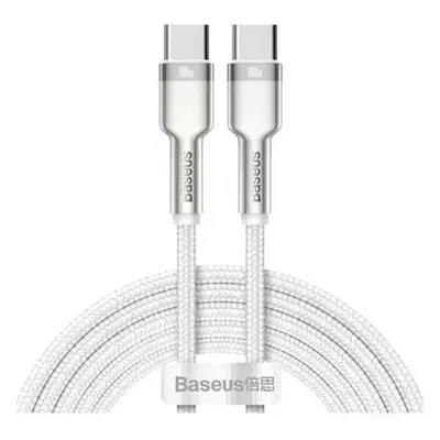 Kabel USB-C na USB-C Baseus Cafule, 100W, 2m (bílý)