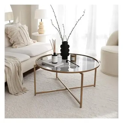 Hanah Home Coffee Table Gold Sun S404F - Gold, Fume GoldFume