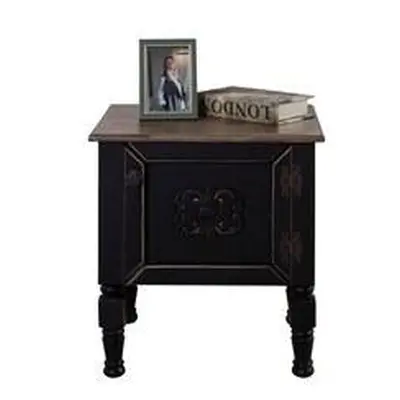 Hanah Home Nightstand Ada Nightstand Black