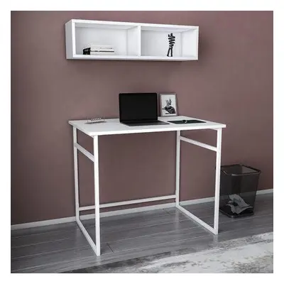 Hanah Home Study Desk Hussum - White