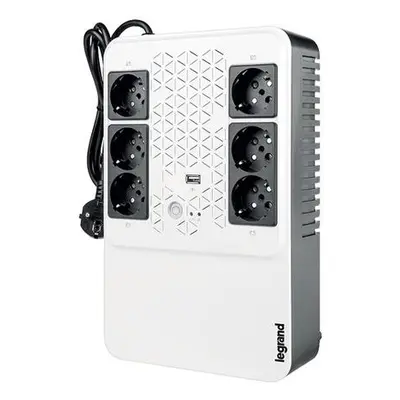 LEGRAND UPS Keor Multiplug 800VA/480W FR, Line-interactive, Tower, výstup 6x FR (CZ), USB nabíje