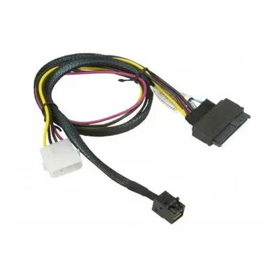 Supermicro 55cm MiniSAS HD SFF-8643 to U.2 PCIE SFF-8639 with Power Cable